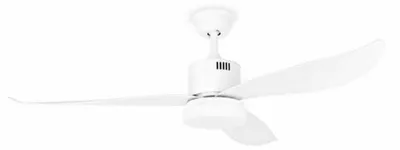 Deckenventilator 132 cm, schwarz, 3 Stufen, Fernbedienung, leise