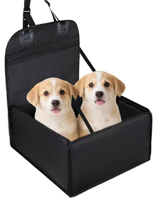 Produktbild von Hunde Autositz Rückbank Vordersitz Wasserdicht Schwarz 600D Oxford