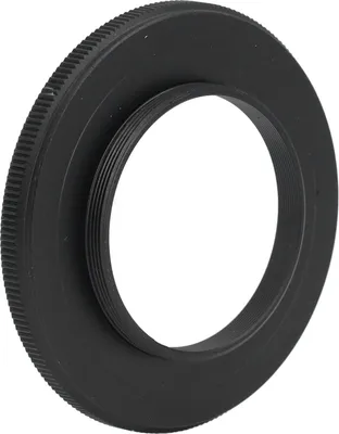 Imagen del producto de Adaptador telescópico M56 x 0,75 mm para montura T2, anillo adaptador con rosca interior M56 x 0,75 mm y rosca exterior M42 x 0,75 mm, accesorio para telescopio fabricado en aleación de aluminio, fácil instalación