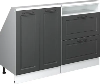 Produktbild von Dachschrägenschrank-Set Vicco Rion Anthrazit Landhaus 2er Set, Model 55975