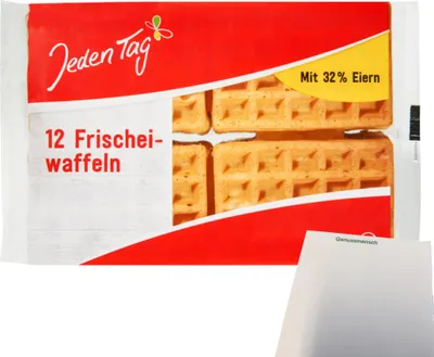 Produktbild von Jeden Tag Frischei-Waffeln (250g Packung) + usy Block