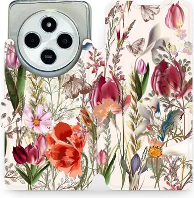 Produktbild von Handyhülle mit klappe für Xiaomi Poco C75, Mobiwear Book, Blumenstrauß