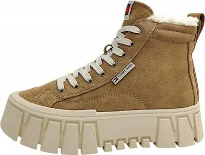 Produktbild von Tommy Hilfiger TJW Vulc Flatform Schnürstiefel Beige in Gr. 42
