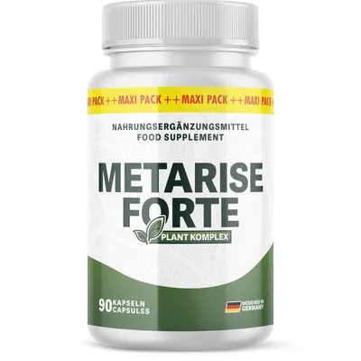 Produktbild von Metarise Forte Kapseln | Dein zuverlässiger Partner | Sehr gute Verträglichkeit | Inhalt 90 Kapseln