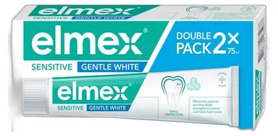 Obrázek produktu pro Elmex Zubní pasta Sensitive Gentle White, 2 × 75 ml