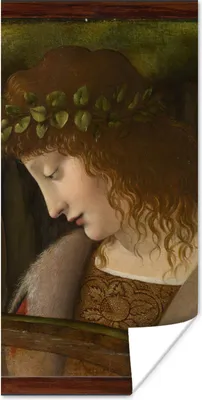 Produktbild von MuchoWow® Poster Narzisse - Leonardo da Vinci 20x40 cm - Plakat - Foto