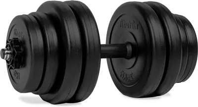 Obrázek produktu pro Nastavitelná sada činek – fitness vybavení – posilovací cvičení – pohodlná rukojeť – 15 kg – černá barva