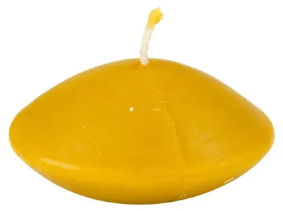Imagen del producto de Vela flotante para agua, diseño clásico, fabricada con cera de abeja 100% natural