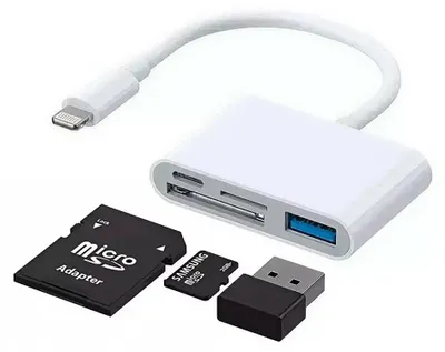 Zdjęcie produktu dla JOYROOM S-H142, SD, MicroSD (TransFlash), Biały, Poliwęglan (PC), Kopolimer akrylonitrylo-butadieno-styrenowy (ABS), Termoplastyczny elastomer, Lightning, 51 mm, 120 mm