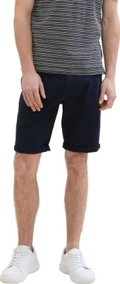 Image de Tom Tailor Regular Washed Chino Shorts Noir 36 Homme Noir 36