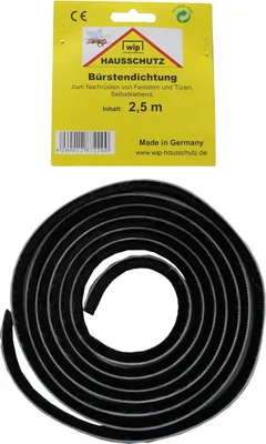 Produktbild von Bürstendichtung, Wip,schwarzFenster und Türen Länge: 2,5m
