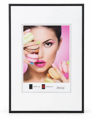 Produktbild von Photo Style Kunststoff Bilderrahmen Fotorahmen Wanddeko Collage Foto Poster - Farbe: Schwarz | Format: 30x45