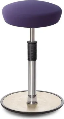 Produktbild von Sitz- Stehhocker Free Tall Hutsitz Gestrick Lila Chrom /cremeweiß.
