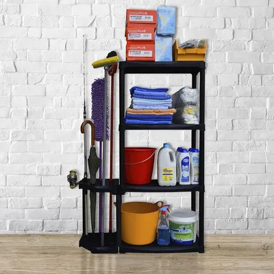 Obrázok produktu pre Set regál 600x300x1330 mm, 4 police a rohový držák