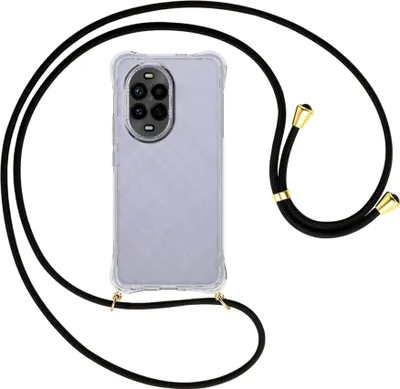 Produktbild von Handykette Backcover-Schutzhülle mit Band (Metall goldfarben) für Huawei Nova 13 Pro 5G - schwarz