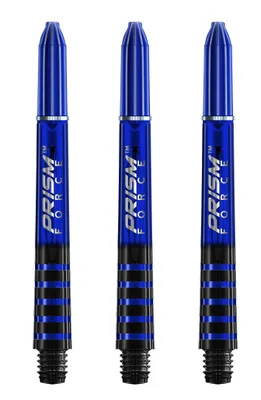 Produktbild von Winmau | Prism Force | Dartschäfte | Blau | Medium 48 mm | Polycarbonat | Gripzone | 1 Set 3 Stück