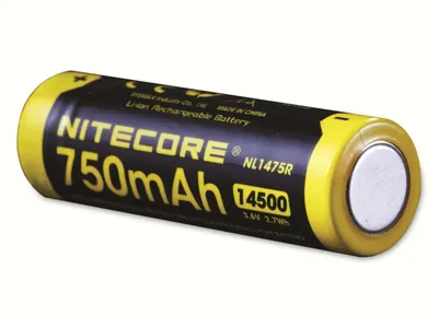 Produktbild von NITECORE Li-Ion-Akku Typ 14500R, NL1475R, 3,7V/750mAh