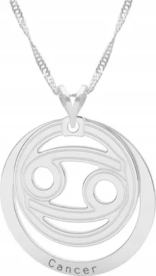 Produktbild von 925 Silber Halskette Krebs Sternzeichen Geschenkbox