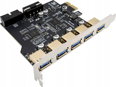 Immagine prodotto di Scheda adattatore per PC PCI PCIe 1X a 5x USB-A USB 3.0 3.1 fino a 5 Gbps