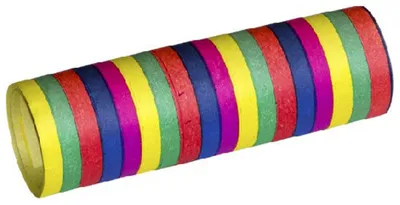 Produktbild von 50 Rollen Luftschlangen gestreift 4 m 1 Stk.