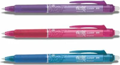Produktbild von Frixion Clicker 0.5 - 3er-Set violett, pink, hellblau