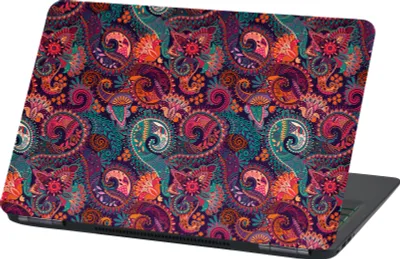 Produktbild von Premium Laptop Universal Folien Cover – Matt, Kratzfest & Rückstandslos entfernbar LP63 Paisley 15 Zoll 26x38cm