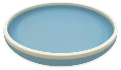 Produktbild von Smikkels Silikon Kinderteller blau - nachhaltiges Kindergeschirr Teller
