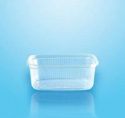 Produktbild von 100 tradingbay24 Verpackungsbecher, PP eckig 200 ml 3,9 cm x 8,1 cm x 10,8 cm transparent tbU95073 Salat-Schalen to Go