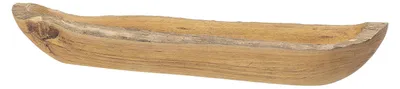 Produktbild von Bloomingville Tablett Teak Holz UNIKAT Holzschale Holztablett Deko Schale 36 cm