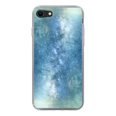 Produktbild von MuchoWow® Handyhülle Schutzhülle Hülle für iPhone 8 Sterne - Himmel - Blau - Jungen - Mädchen - Kinder Silikon Softcase Handy Hülle - Schutzhaube