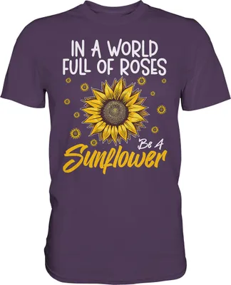 Produktbild von Sonnenblumen Motivation T-Shirt Lustiges Garten Geschenk Gärtner – Urban Purple / 3XL