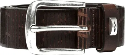 Image de REPLAY Cuir ceinture Belt W100 Fade Tobacco marron foncé
