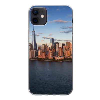 Produktbild von MuchoWow® Handyhülle Schutzhülle Hülle für iPhone 12 mini New York - Skyline - Boot Silikon Softcase Handy Hülle - Bild