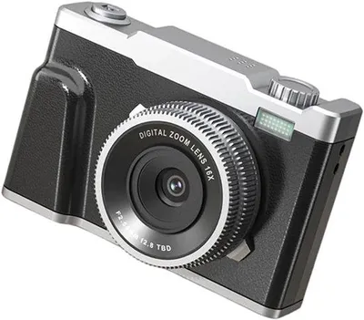 Zdjęcie produktu dla Aparat cyfrowy z zoomem optycznym i podwójnym obiektywem, 48 MP, 4K HD, czarny, idealny do użytku domowego i dla studentów.
