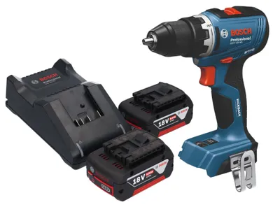 Immagine prodotto di Bosch GSB 18V-65 Trapano a percussione professionale a batteria 18 V 65 Nm brushless + 2x batteria ricaricabile 5,0 Ah + caricabatterie