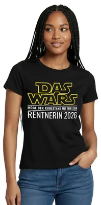 Produktbild von Spreadshirt Das Wars 2026 Ruhestand | Rentnerin Frauen T-Shirt, S, Schwarz