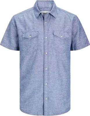 Image de Jack & Jones Sheridan Linen Blend Kurzarm shirt Lila S Herren Lila S