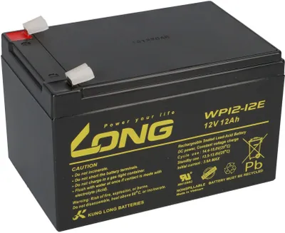 Image de Batterie Kung Long 12V 12Ah Pb Batterie plomb-gel WP12-12E résistante au cyclage