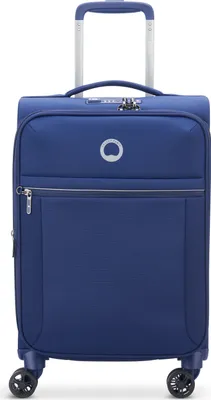 Image de DELSEY PARIS trolley Brochant 2.0 Expandable 4 Double Rolls Cabin Trolley 55 Blue bleu marine