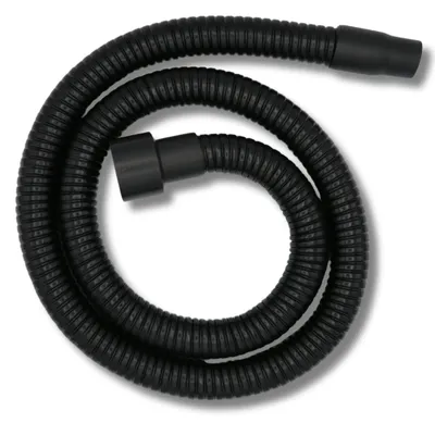 Aschesaugschlauch 2 m, Stahl, schwarz, für Kamin & Ofen