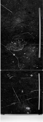 Produktbild von Kühlschrankfolie Aufkleber Kühlschrankmagnete Dekoration Kühlschrankfolie 70x190 cm - Schwarzer Zusammenfassung