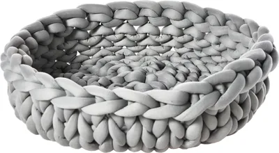 Produktbild von Dehner Lieblinge Kuschelbett Chiara, rund, grau