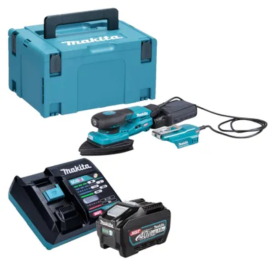 Imagen del producto de Makita BO 006 CGT101 Lijadora delta sin cable 40 V máx. 100 x 150 mm 3,0 mm carrera Sin escobillas + 1x batería recargable 5,0 Ah + cargador + Makpac