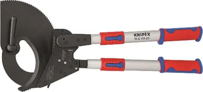 Produktbild von KNIPEX 95 32 100 Kabelschneider (Ratschenprinzip) mit Teleskopschenkeln mit Mehrkomponenten-Hüllen 680 mm