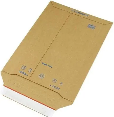 Image de Pochette d'expédition Suprawell dimensions 234x330mm A4 carton ondulé brun SK L333xBmm