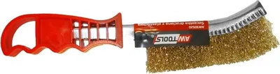 Immagine prodotto di Spazzola metallica in ottone Awtools con manico in plastica