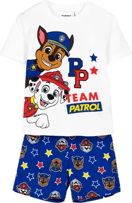 Immagine prodotto di Pigiama dei Paw Patrol maglietta e pantaloncini da bambino in 100 % cotone 2 anni