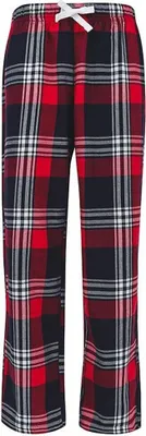 Image de SF Minni Pantalon pyjama enfant tartan RW7326 (128) (Rouge/tartan marine)