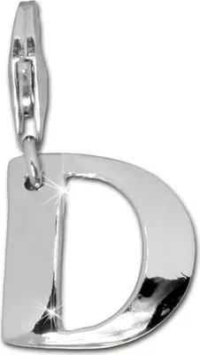 Image de SilberDream Charm bracelet bijoux pendentif lettre D 925 argent véritable FC70D