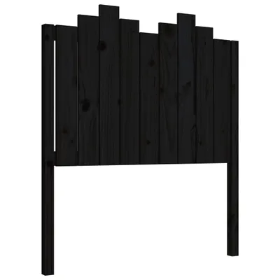 Obrázok produktu pre Čelo postele čierne 96x4x110 cm masívna borovica